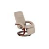 Thomas Payne Norlina Fabric Swivel Euro Recliner Chair W/ Footrest