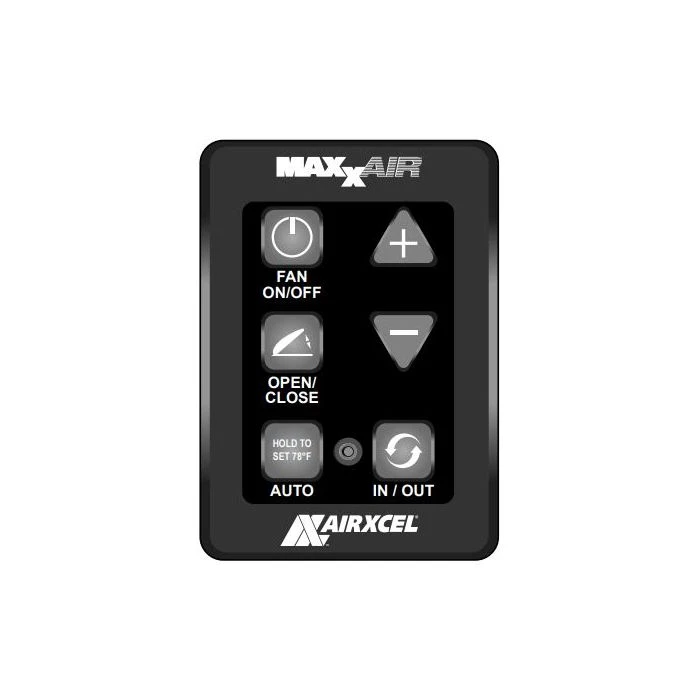 MaxxAir MaxxFan 6 Key Hard Wired Remote Control - Black 1 MaxxAir MaxxFan 6 Key Hard Wired Remote Control - Black