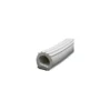 AP Products White 1" X 1" X 50' Ribbed D Seal With Tape And Hats