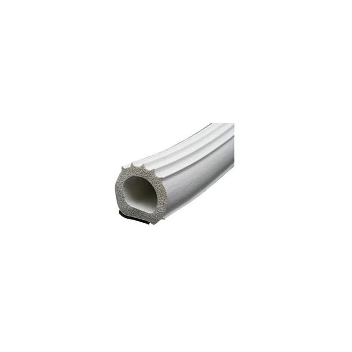 AP Products White 1" X 1" X 50' Ribbed D Seal With Tape And Hats 1 AP Products White 1" X 1" X 50' Ribbed D Seal With Tape And Hats