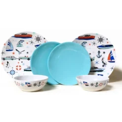 Camp Casual Melamine Marine Dish Set - 6 Pieces
