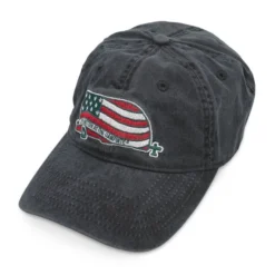 Camco Life Is Better At The Campsite Patriotic Travel Trailer Charcoal Hat Cap