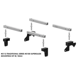 PullRite Traditional Series #3100 SuperRail 12K Mounting Kit For 2001-2006 Toyota Tundra Single Cab Trucks (Super Short Beds)