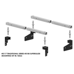PullRite Traditional Series #3100 SuperRail 12K Mounting Kit For 2007-2019 Chevrolet/GMC 1500 Trucks (Super Short Beds)
