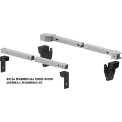PullRite Traditional Series #3100 SuperRail 12K Mounting Kit For 2021 Ford F150 Trucks (Super Short Beds)