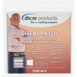 Dicor 6" Patch Aluminum Diseal Water Resistant Sealing Roof Tape