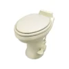 Dometic Low Profile ReVolution 321 Bone Elongated Deep Ceramic Foot Flush Toilet