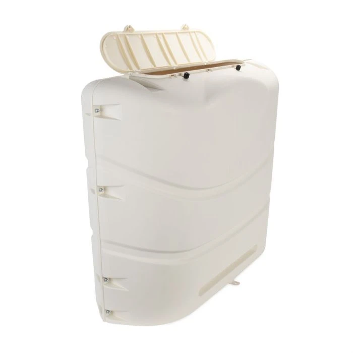 Camco 30lb. Dual Steel Propane Tanks Cover - Colonial White 1 Camco 30lb. Dual Steel Propane Tanks Cover - Colonial White