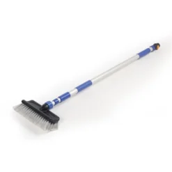 Camco RV Flow-Through Wash Brush W/ Adjustable Teardrop Shaped Aluminum Handle 47"-74" L