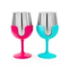 CAMCO Life Is Better At The Campsite Blue & Pink Wine Tumbler