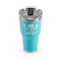 CAMCO Life Is Better At The Campsite Cool Blue 30 Oz Tumbler