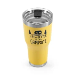 CAMCO Life Is Better At The Campsite Yellow 30 Oz Tumbler