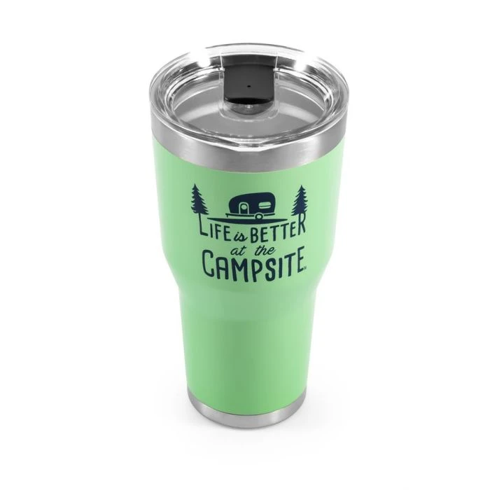CAMCO Life Is Better At The Campsite Green 30 Oz Tumbler 1 CAMCO Life Is Better At The Campsite Green 30 Oz Tumbler