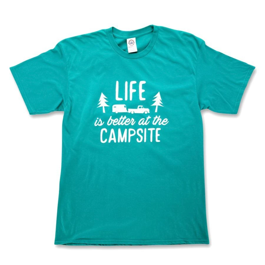 CAMCO Life Is Better At The Campsite Teal Shirt 6 CAMCO Life Is Better At The Campsite Teal Shirt - Image 6