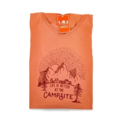CAMCO Life Is Better At The Campsite Terracota Sunrise V-Neck Shirt 9 CAMCO Life Is Better At The Campsite Terracota Sunrise V-Neck Shirt -Indoor Living Store 53277 z