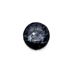 Camco Life Is Better At The Campsite Black Vinyl 27" RV Camper Sunset Design Spare Tire Cover