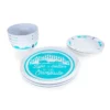 CAMCO Life Is Better At The Campsite Teal Trailer & Trees Pattern 12-Piece Melamine Dinnerware Set