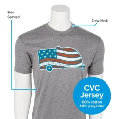 CAMCO Life Is Better At The Campsite American Flag Camper Shirt -Indoor Living Store 53330 8 z 1