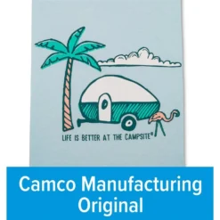 CAMCO Life Is Better At The Campsite Palm Tree Shirt -Indoor Living Store 53335 8 z 1