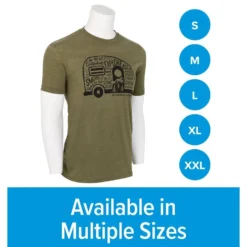 CAMCO Life Is Better At The Campsite Olive Graffiti RV Shirt -Indoor Living Store 53340 3 z 2