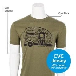 CAMCO Life Is Better At The Campsite Olive Graffiti RV Shirt -Indoor Living Store 53340 4 z 2