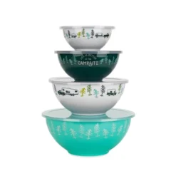 Camco Life Is Better At The Campsite Nesting Bowl Set W/ Lids