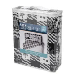 Camco Life Is Better At The Campsite Buffalo Plaid RV King Bed Sheet Set