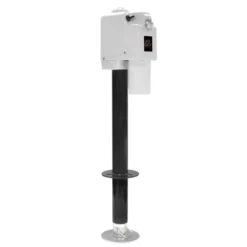 Quick Products Jack Quick White 3650lb Electric Tongue Jack With Adjustable Foot