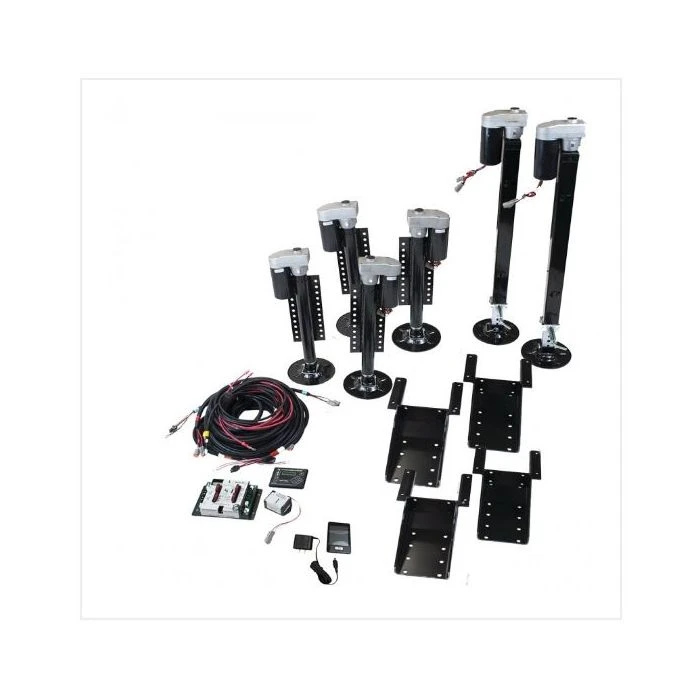 Lippert Components Ground Control® 3.0 Automatic One-Touch Electric Leveling System For 5th Wheels; 6-Point 1 Lippert Components Ground Control® 3.0 Automatic One-Touch Electric Leveling System For 5th Wheels; 6-Point