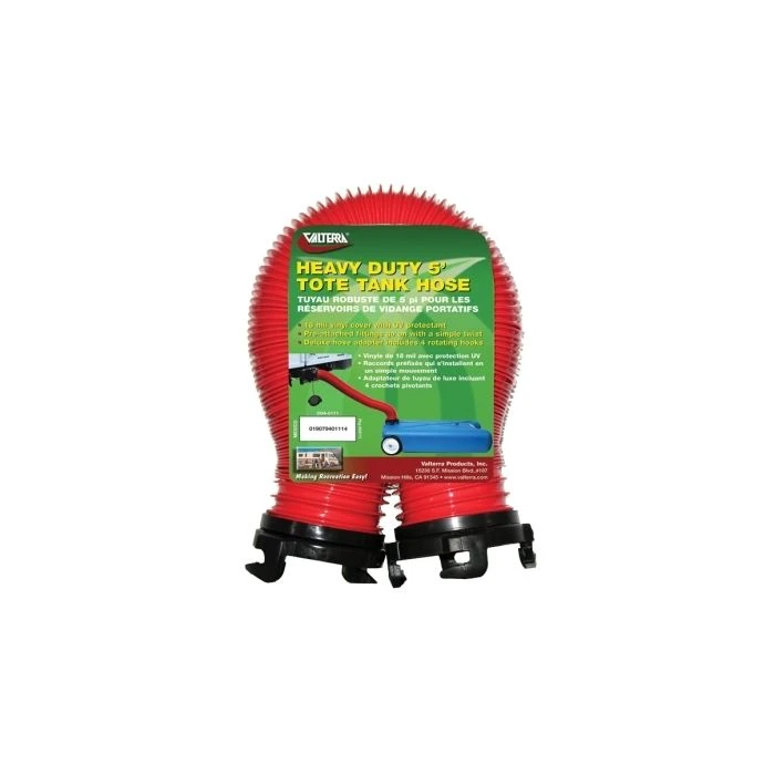 Valterra 5' Heavy Duty Tote Tank Sewer Hose 1 Valterra 5' Heavy Duty Tote Tank Sewer Hose