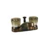 Empire Brass Company Oil Rubbed Bronze Lavatory Diverter With Smoke Knobs
