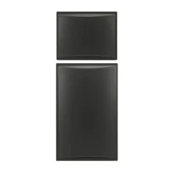 Dometic DM2852/DM2862/NDR1062 Refrigerator Upper & Lower Brushed Black Raised Americana Door Panel Set