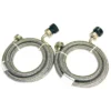 Pinnacle Appliance Washer/Dryer Braided Stainless Steel Inlet Hose-Set Of 2
