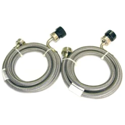 Pinnacle Appliance Washer/Dryer Braided Stainless Steel Inlet Hose-Set Of 2