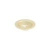 Lippert Components 17" X 20" Parchment Drop-in ABS Oval Lavatory Sink