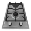 Contoure Deluxe Stainless Steel 2-Burner Built-in Electronic Ignition Gas Cooktop