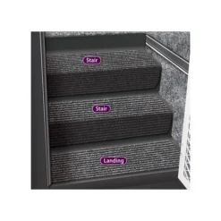 Prest-O-Fit Black Granite 6" Landing Step Hugger