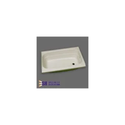 Specialty Recreation 24" X 40" Right Hand Center Drain Parchment Bathtub