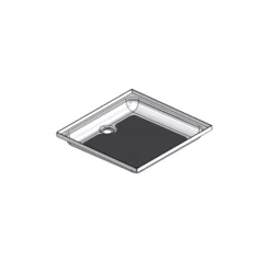 Speciality Recreation 24" X 24" Parchment Center Drain Shower Pan