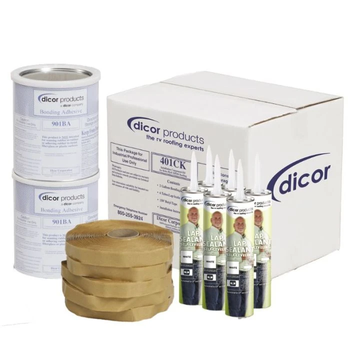 Dicor Installation Kit For EPDM & TPO Roofing Membranes - Ivory 1 Dicor Installation Kit For EPDM & TPO Roofing Membranes - Ivory