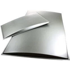 Dometic RM3962 NewGen Refrigerator Upper & Lower Brushed Aluminum Finish Raised Door Panel Set