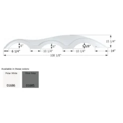 Icon Olive Gray Keystone Drivers Side Triple Fender Skirt FS1000