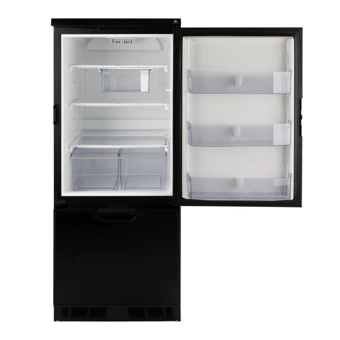 Norcold 6.2 Cu. Ft. Left Hand DC Compressor Refrigerator - Black Trim 1 Norcold 6.2 Cu. Ft. Left Hand DC Compressor Refrigerator - Black Trim
