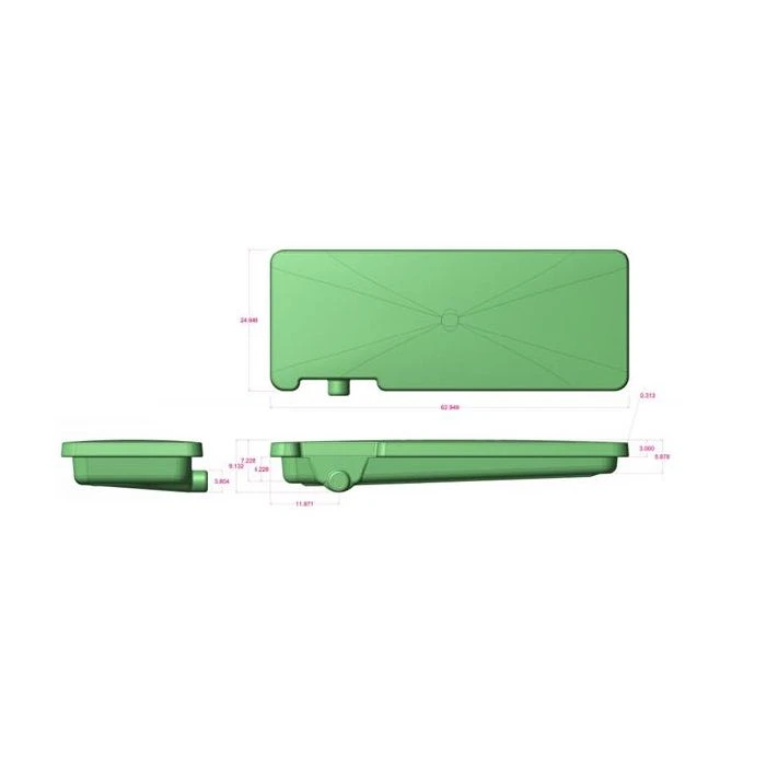 Alpha Systems 44.5 Gallon Waste Holding Tank 1 Alpha Systems 44.5 Gallon Waste Holding Tank