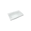 Lippert Components Better Bath 27" X 54" White Left Hand Center Drain Bathtub
