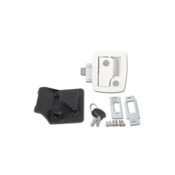 AP Products White Bauer Entry Door Lock