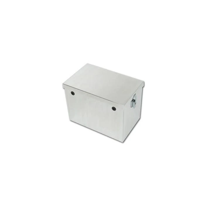 Tow-Rax 14" Aluminum Battery Box With Polished Finish 1 Tow-Rax 14" Aluminum Battery Box With Polished Finish