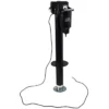 Quick Products Jack Quick Black 3250lb Electric Tongue Jack With Dual Lights And Adjustable Foot