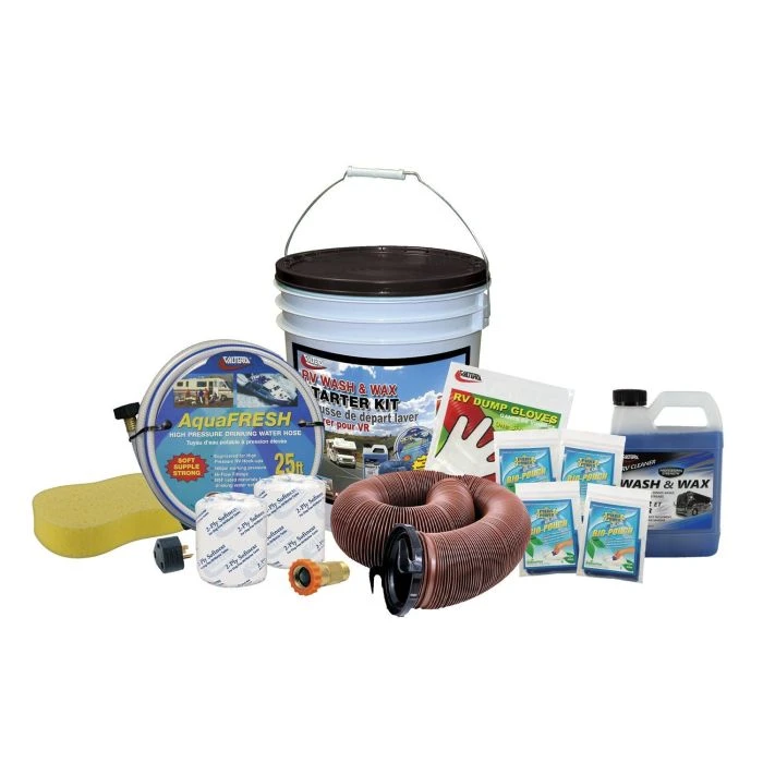 Valterra Deluxe Wash & Wax RV Starter Kit Bucket 1 Valterra Deluxe Wash & Wax RV Starter Kit Bucket
