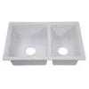 Lippert White 25"x17" Double Bowl Sink